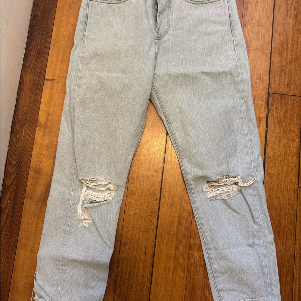 Levi's Light Blue Straight Leg Women's Pants